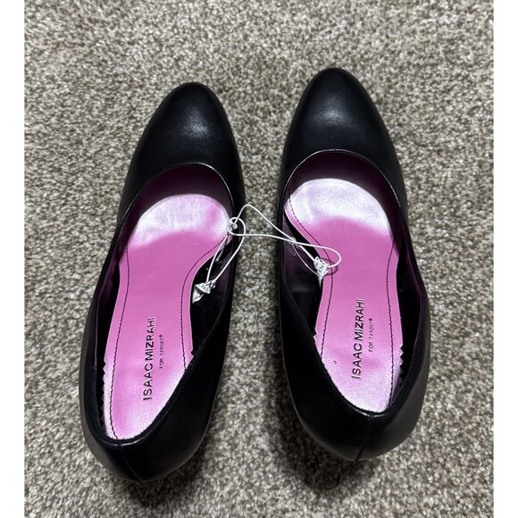 Isaac-Mizrahi Riley Women's Black 7.5 Heels Pumps Glamour Vintage 2000's New - Picture 2 of 12